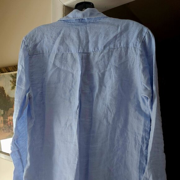 G3  Summer Linen - airy - long in front & back  - Gap Small Shirt - Picture 5 of 7